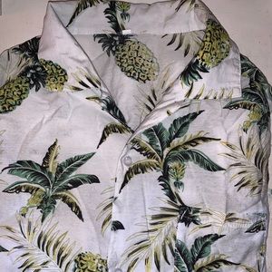 Pineapple button down shirt